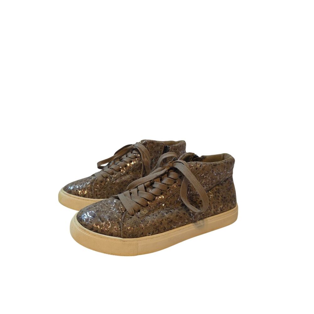 Hey Girl By Corky's Women's 8 Sneakers Shiny Leopard Print Brown